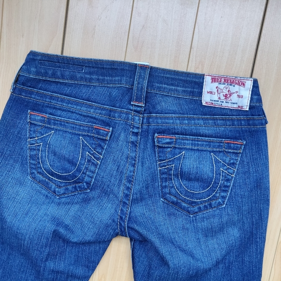 True Religion Skinny Washed Denim Ankle  Jeans - Picture 3 of 8